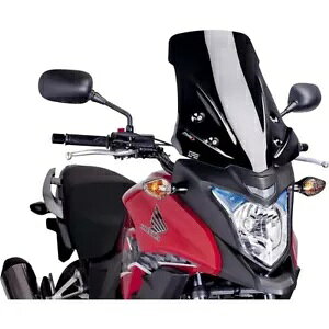PUIG c[O XN[ z_ CB 500 X 2013 - 2015 ubN 6480N ɑΉ PUIG TOURING SCREEN COMPATIBLE FOR HONDA CB 500 X 2013 - 2015 BLACK 6480N