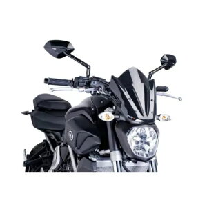 v[CO lCLbh N.G.X|[cXN[ }n MT-07 700 2014 - 2017 ubN 7015N PUIG NAKED N.G. SPORT SCREEN FOR YAMAHA MT-07 700 2014 - 2017 BLACK 7015N