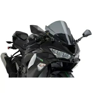 tgKX Z-[VO Puig JTL ZX-6R jW 600 2017 - 2023 _[N 3177F- WINDSHIELD Z-RACING PUIG FOR KAWASAKI ZX-6R NINJA 600 2017 - 2023 DARK 3177F-