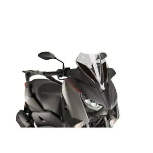 tgKX V-TECH SPORT PUIG }n X-MAX 300 2017 - 2022 X[NO[ 9474H- WINDSHIELD V-TECH SPORT PUIG FOR YAMAHA X-MAX 300 2017 - 2022 SMOKE GRAY 9474H-