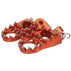KTM 350 SX F 2016 ACCOSSATO �t�b�g�y�O �G�N�X�g�����C�h �I�����W �G���K�� �I�t���[�h �t�b�g���X�g KTM 350 SX F 2016 ACCOSSATO FOOTPEGS EXTRA WIDE ORANGE ERGAL OFFROAD FOOTRESTS