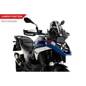[_[ttgKX BMW R 1300GS OPT 719 TRAMONTANA 2023 - 2024 X[N- WINDSHIELD WITH RADAR PUIG FOR BMW R 1300GS OPT 719 TRAMONTANA 2023 - 2024 SMOKE-