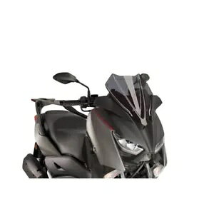 PUIG V-TECH C X|[cXN[ }n X-MAX 125 2018 - 2022 _[NX[N 9474F PUIG V-TECH LINE SPORT SCREEN FOR YAMAHA X-MAX 125 2018 - 2022 DARK SMOKE 9474F
