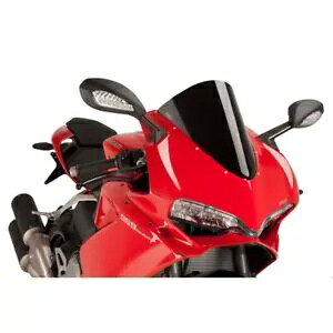 PUIG R ���[�T�[ �X�N���[�� �h�D�J�e�B �p�j�K�[�� 1299/S 2015 - 2017 �u���b�N 7621N PUIG R-RACER SCREEN FOR DUCATI PANIGALE 1299/S 2015 - 2017 BLACK 7621N �y���s�A���i�z