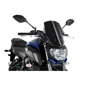 PUIG �X�N���[�� �l�C�L�b�h N.G.�c�[�����O ���}�n MT-07 18-20 �u���b�N PUIG SCREEN NAKED N.G. TOURING YAMAHA MT-07 18-20 BLACK �y���s�A���i�z