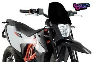 PUIG �X�N���[�� �l�C�L�b�h N.G.�X�|�[�c KTM 690 �G���f���[�� R 19-22 �u���b�N PUIG SCREEN NAKED N.G. SPORT KTM 690 ENDURO R 19-22 BLACK �y���s�A���i�z