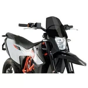 PUIG �l�C�L�b�h �X�N���[�� NG SPORT KTM 690 ENDURO R 19-24 �_�[�N�X���[�N PUIG NAKED SCREEN NG SPORT KTM 690 ENDURO R 19-24 DARK SMOKE �y���s�A���i�z