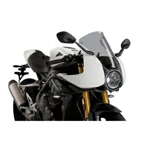 PUIG �X�N���[�� R-���[�T�[ �g���C�A���t �X�s�[�h �g���v�� 1200 RR 22-24 ���C�g�X���[�N PUIG SCREEN R-RACER TRIUMPH SPEED TRIPLE 1200 RR 22-24 LIGHT SMOKE �y���s�A���i�z