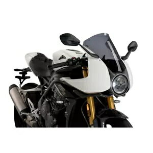 PUIG �X�N���[�� R-���[�T�[ �g���C�A���t �X�s�[�h �g���v�� 1200 RR 22-24 �_�[�N�X���[�N PUIG SCREEN R-RACER TRIUMPH SPEED TRIPLE 1200 RR 22-24 DARK SMOKE �y���s�A���i�z