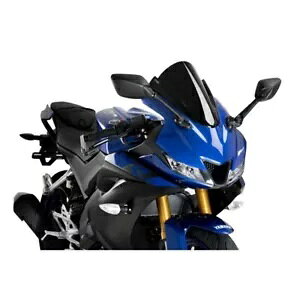 PUIG Z-[VO EBhXN[ }n YZF-R125 19-22 ubN PUIG Z-RACING WINDSCREEN YAMAHA YZF-R125 19-22 BLACK