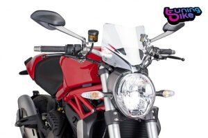 PUIG tgKX lCLbh N.G.X|[ct@[ hDJeB X^[ 1200/S 2016 gXyA- PUIG WINDSHIELD NAKED N.G. SPORT FUR DUCATI MONSTER 1200/S 2016 TRANSPARE-