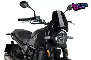 PUIG tgKX lCLbh N.G.X|[c tH[ xl I`[m gC 2021 ubN- PUIG WINDSHIELD NAKED N.G. SPORT FOR BENELLI LEONCINO TRAIL 2021 BLACK-