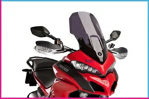 PUIG �c�[�����O �X�N���[�� �h�D�J�e�B �����e�B�X�g���[�_ 1260/S/S D AIR 2020 �_�[�N�X���[�N PUIG TOURING SCREEN DUCATI MULTISTRADA 1260/S/S D AIR 2020 DARK SMOKE �y���s�A���i�z