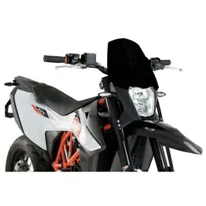 PUIG �l�C�L�b�h �X�N���[�� NG SPORT KTM 690 ENDURO R 19-24 �u���b�N PUIG NAKED SCREEN NG SPORT KTM 690 ENDURO R 19-24 BLACK �y���s�A���i�z