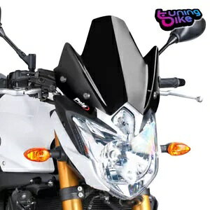 PUIG XN[ lCLbh N.G.X|[c }n FZ8 10-16 ubN PUIG SCREEN NAKED N.G. SPORT YAMAHA FZ8 10-16 BLACK