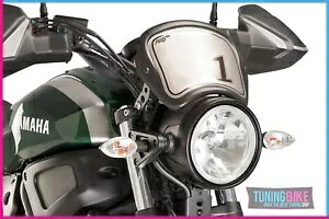 PUIG �t�����g�v���[�g ���}�n XSR700 2017 �}�b�g�u���b�N PUIG FRONT PLATE YAMAHA XSR700 2017 MATT BLACK �y���s�A���i�z