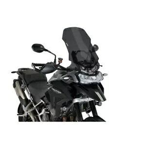 PUIG �c�[�����O �X�N���[�� �g���C�A���t �^�C�K�[ 1200 GT 22-24 �_�[�N�X���[�N PUIG TOURING SCREEN TRIUMPH TIGER 1200 GT 22-24 DARK SMOKE �y���s�A���i�z