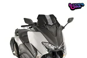 PUIG スクリーン V-TECH ライン スポーツ ヤマハ T-MAX 530 DX/SX 17-19 ブラック PUIG SCREEN V-TECH LINE SPORT YAMAHA T-MAX 530 DX/SX 17-19 BLACK