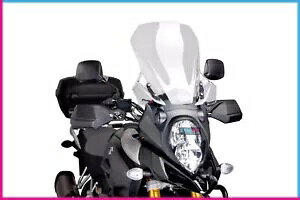 PUIG c[OfBXN for SUZUKI DL1000 V POWER 2020 - PUIG TOURING DISC FOR SUZUKI DL1000 V POWER 2020 TRANSPARENT-