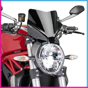 PUIG �X�N���[�� �l�C�L�b�h N.G.�X�|�[�c �h�D�J�e�B �����X�^�[ 821 2019 �u���b�N PUIG SCREEN NAKED N.G. SPORT DUCATI MONSTER 821 2019 BLACK �y���s�A���i�z