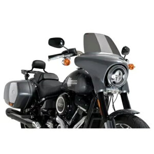 PUIG �X�N���[�� �n�C���[�h�c�[�����O �n�[���[ D. �\�t�e�C�� �X�|�[�c �O���C�h FLSB 18-21 �_�[�N�X���[�N PUIG SCREEN HIGH-ROAD TOURING HARLEY D. SOFTAIL SPORT GLIDE FLSB 18-21 DARK SMOK �y���s�A���i�z
