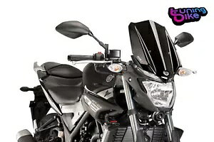PUIG tgKX lCLbh N.G. 2018 c[O }n MT-03 ubN- PUIG WINDSHIELD NAKED N.G. 2018 TOURING FOR YAMAHA MT-03 BLACK-