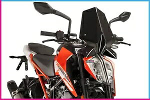 PUIG �X�N���[�� �l�C�L�b�h N.G. SPORT PER KTM 390 DUKE 2017 �u���b�N PUIG SCREEN NAKED N.G. SPORT PER KTM 390 DUKE 2017 BLACK �y���s�A���i�z
