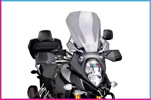 PUIG c[O XN[ XYL DL1000XT V-STROM 2017 CgX[N PUIG TOURING SCREEN SUZUKI DL1000XT V-STROM 2017 LIGHT SMOKE