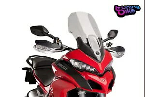 PUIG �c�[�����O �X�N���[�� �h�D�J�e�B �����e�B�X�g���[�_ 1200/S 15-17 ���C�g�X���[�N PUIG TOURING SCREEN DUCATI MULTISTRADA 1200/S 15-17 LIGHT SMOKE