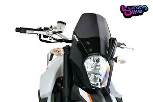 PUIG �X�N���[�� �l�C�L�b�h N.G. SPORT PER KTM 990 �X�[�p�[���g 08-19 �_�[�N�X���[�N PUIG SCREEN NAKED N.G. SPORT PER KTM 990 SUPERMOTO 08-19 DARK SMOKE �y���s�A���i�z