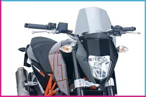 PUIG �X�N���[�� �l�C�L�b�h N.G. SPORT PER KTM 690 DUKE 2017 ���C�g�X���[�N PUIG SCREEN NAKED N.G. SPORT PER KTM 690 DUKE 2017 LIGHT SMOKE �y���s�A���i�z