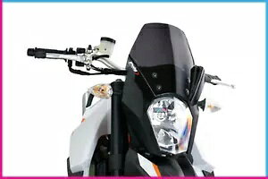 PUIG �X�N���[�� �l�C�L�b�h N.G. SPORT PER KTM 990 SUPERMOTO R 2012 �_�[�N�X���[�N PUIG SCREEN NAKED N.G. SPORT PER KTM 990 SUPERMOTO R 2012 DARK SMOKE �y���s�A���i�z