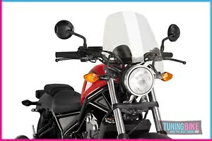 PUIG �X�N���[�� �l�C�L�b�h N.G.�c�[�����O�z���_ CMX300 REBEL 2017 �N���A PUIG SCREEN NAKED N.G. TOURING HONDA CMX300 REBEL 2017 CLEAR �y���s�A���i�z