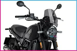 PUIG �X�N���[�� �l�C�L�b�h N.G.�X�|�[�c �x�l�� ���I���`�[�m �g���C�� 2019 �_�[�N�X���[�N PUIG SCREEN NAKED N.G. SPORT BENELLI LEONCINO TRAIL 2019 DARK SMOKE �y���s�A���i�z