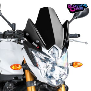 PUIG tgKX lCLbh N.G.X|[c tH[ }n FZ8 2010 ubN- PUIG WINDSHIELD NAKED N.G. SPORT FOR YAMAHA FZ8 2010 BLACK-