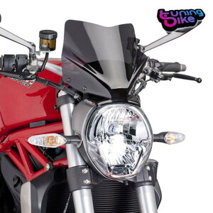 PUIG �t�����g�K���X �l�C�L�b�h N.G.�X�|�[�c �t�H�[ �h�D�J�e�B �����X�^�[ 1200/S 2015 ���͂ȃQ�b�g- PUIG WINDSHIELD NAKED N.G. SPORT FOR DUCATI MONSTER 1200/S 2015 STRONG GET- �y���s�A���i�z