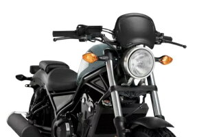 PUIG �t�����g�v���[�g �z���_ CMX 300 REBEL 2018 �}�b�g�u���b�N PUIG FRONT PLATE HONDA CMX 300 REBEL 2018 MATT BLACK �y���s�A���i�z
