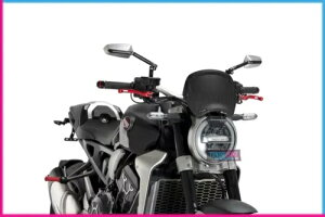 PUIG tgv[g z_ CB1000R lIX|[cJtF 2019 J[{bN PUIG FRONT PLATE HONDA CB1000R NEO SPORTS CAFE 2019 CARBON LOOK