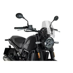 PUIG �l�C�L�b�h �X�|�[�c �X�N���[�� �x�l�� ���I���`�[�m 500 �g���C�� 2015 - 2023 �N���A 9747W PUIG NAKED SPORT SCREEN FOR BENELLI LEONCINO 500 TRAIL 2015 - 2023 CLEAR 9747W �y���s�A���i�z