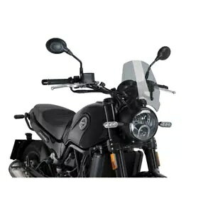 PUIG �X�|�[�c�X�N���[�� �x�l�� ���I���`�[�m 500 �g���C�� 2015 - 2023 ���C�g�X���[�N 9747H PUIG SPORT SCREEN FOR BENELLI LEONCINO 500 TRAIL 2015 - 2023 LIGHT SMOKE 9747H �y���s�A���i�z