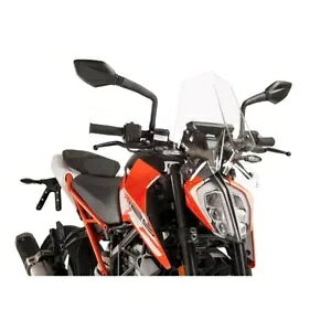 �v�[�C�O �l�C�L�b�h N.G.�X�|�[�c�X�N���[�� KTM DUKE 125 2017 - 2023 �N���A 9514W �ɑΉ� PUIG NAKED N.G. SPORT SCREEN COMPATIBLE FOR KTM DUKE 125 2017 - 2023 CLEAR 9514W