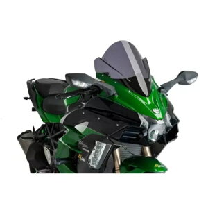 PUIG Z-[VO XN[ JTL jW 1000 H2 SX 2018 - 2019 _[NX[N 9704F PUIG Z-RACING SCREEN FOR KAWASAKI NINJA 1000 H2 SX 2018 - 2019 DARK SMOKE 9704F