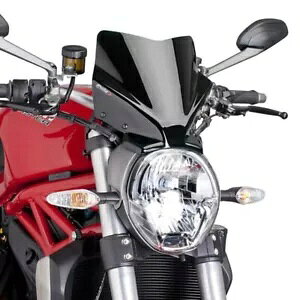 �v�[�C�O �l�C�L�b�h N.G.�X�|�[�c�X�N���[�� �h�D�J�e�B �����X�^�[ 797 2017 - 2020 �u���b�N 7013N PUIG NAKED N.G. SPORT SCREEN FOR DUCATI MONSTER 797 2017 - 2020 BLACK 7013N �y���s�A���i�z