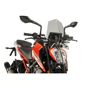 tgKXlCLbhNG SPORT PUIG KTM DUKE 390 2017 - 2023 X[NO[ 9514H- WINDSHIELD NAKED N.G. SPORT PUIG FOR KTM DUKE 390 2017 - 2023 SMOKE GREY 9514H-