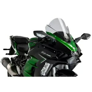 PUIG Z-[VO XN[ JTL jW 1000 H2 SX SE 2022 - 2023 CgX[N PUIG Z-RACING SCREEN FOR KAWASAKI NINJA 1000 H2 SX SE 2022 - 2023 LIGHT SMOKE