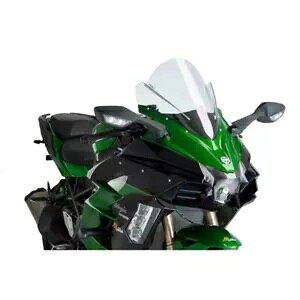 PUIG Z-[VO XN[ JTL jW 1000 H2 SX 2020 - 2023 NA 9704W PUIG Z-RACING SCREEN FOR KAWASAKI NINJA 1000 H2 SX 2020 - 2023 CLEAR 9704W