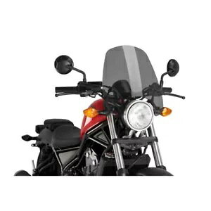 PUIG �l�C�L�b�h �c�[�����O �X�N���[�� �z���_ ���x�� CMX500 2020 - 2023 �_�[�N�X���[�N 9462F PUIG NAKED TOURING SCREEN FOR HONDA REBEL CMX500 2020 - 2023 DARK SMOKE 9462F �y���s�A���i�z