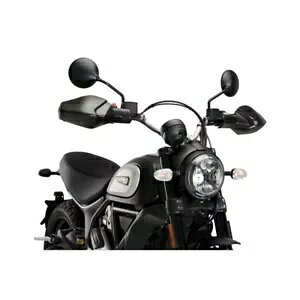 PUIG �n���h�K�[�h DUCATI �X�N�����u���[ 800 �A�C�R��/�N���V�b�N/�t�� �X���[�p�B 2015 -2023 �u���b�N PUIG HANDGUARDS FOR DUCATI SCRAMBLER 800 ICON/CLASSIC/FULL THR. 2015 -2023 BLACK �y���s�A���i�z