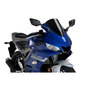 PUIG R-���[�T�[ �X�N���[�� ���}�n YZF-R3 300 2019 - 2023 �u���b�N 3737N �ɑΉ� PUIG R-RACER SCREEN COMPATIBLE FOR YAMAHA YZF-R3 300 2019 - 2023 BLACK 3737N �y���s�A���i�z