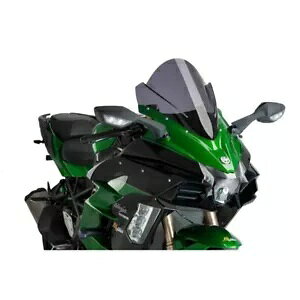 PUIG Z-[VO XN[ JTL jW 1000 H2 SX 2020 - 2023 _[NX[N 9704F PUIG Z-RACING SCREEN FOR KAWASAKI NINJA 1000 H2 SX 2020 - 2023 DARK SMOKE 9704F